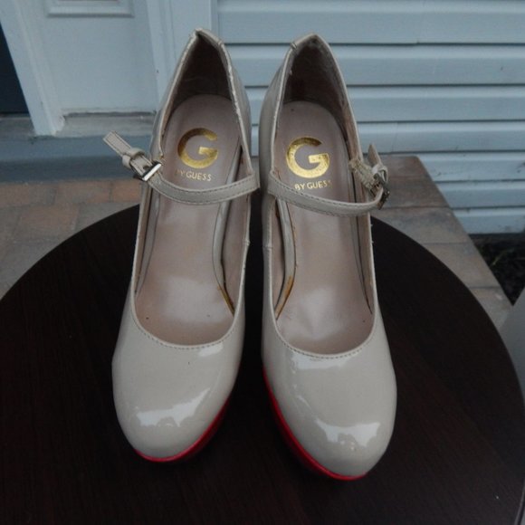 Red and Cream High Heel Stilettos - Picture 9 of 11